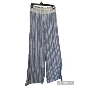 Indigo Rein linen blend pull‎ on Pants size M